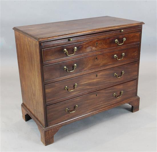 A George III mahogany chest, W.3ft 1in. D.1ft 7in. H.2ft 8in.
